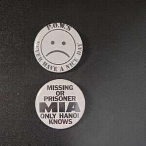 POW MIA Pins Total 2